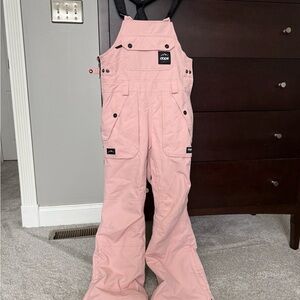 DOPE Black and Pink Snow Bib